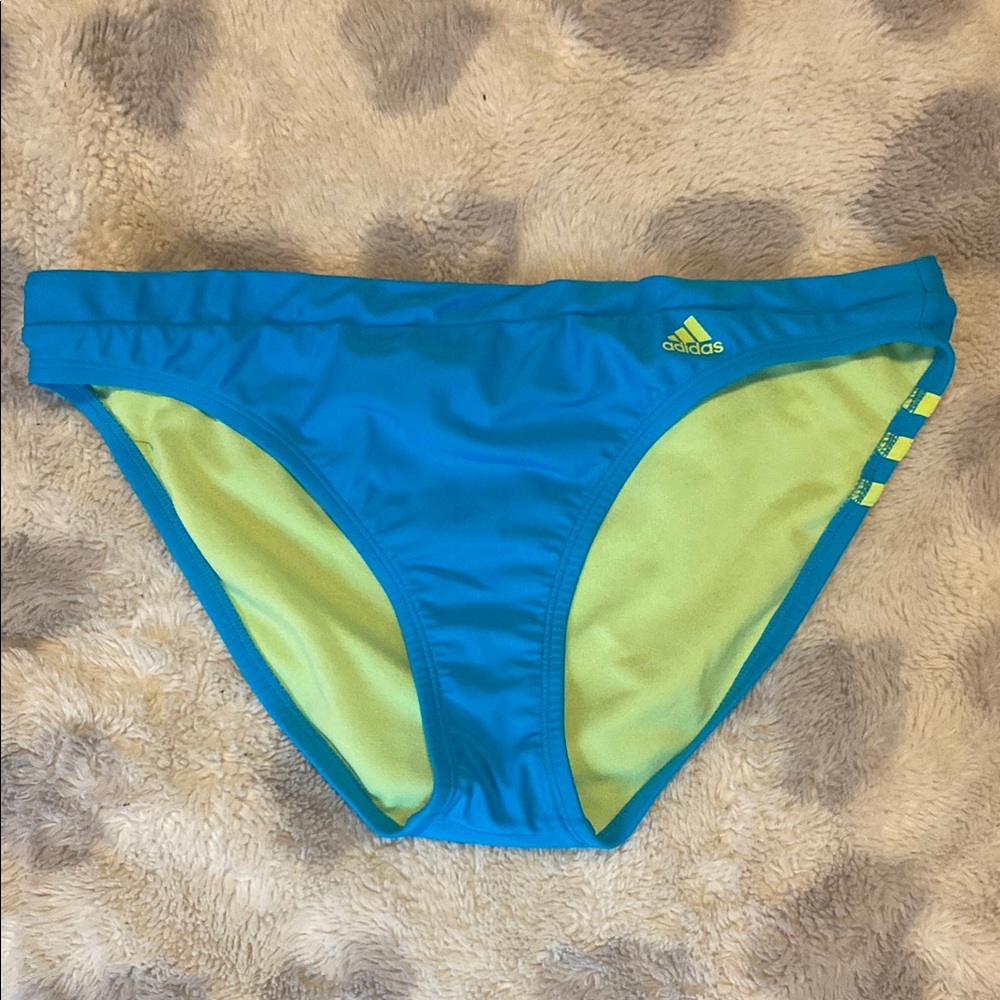 Adidas Aqua and Lime Bikini Bottom